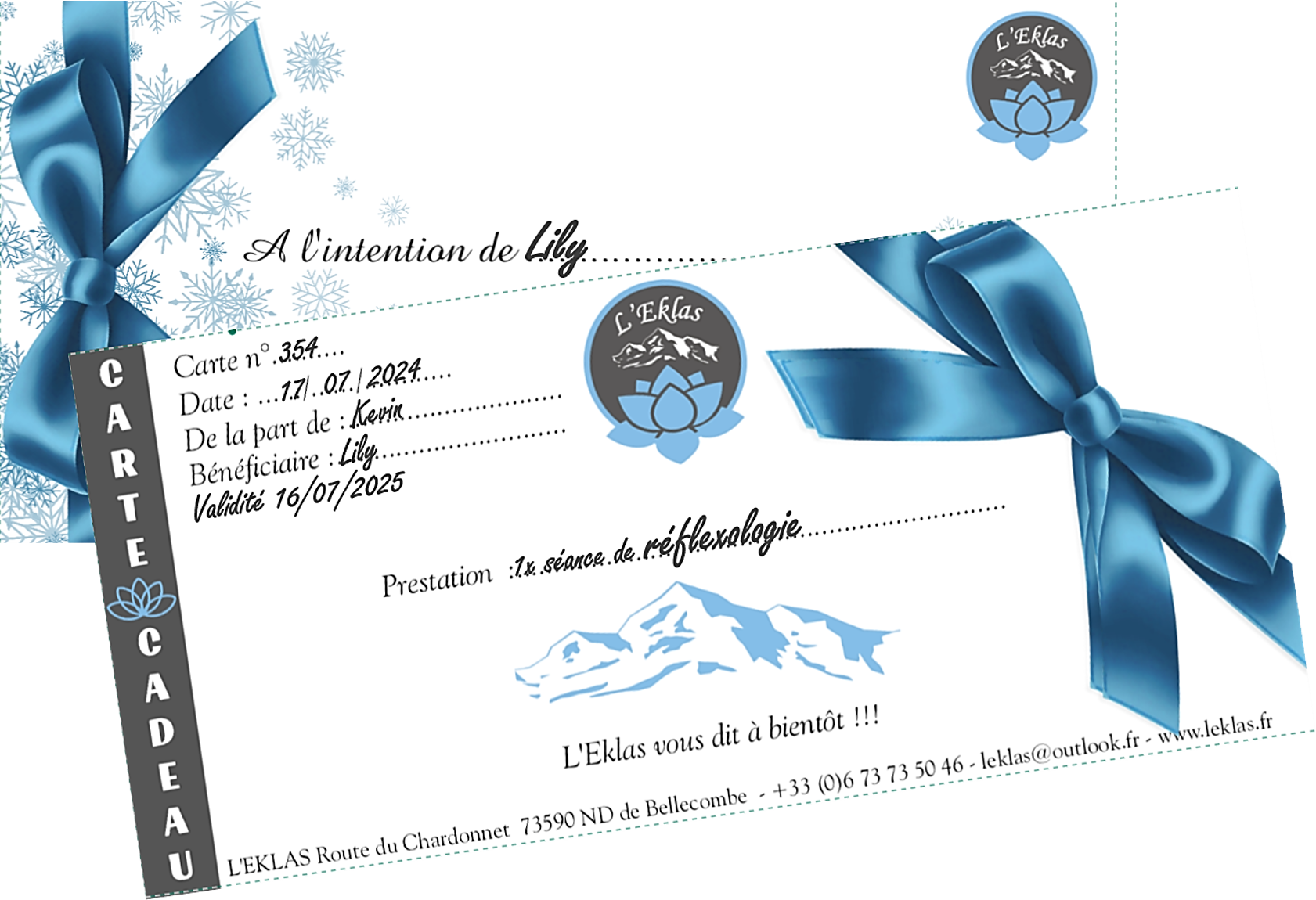 Offrir un bon-cadeau par email